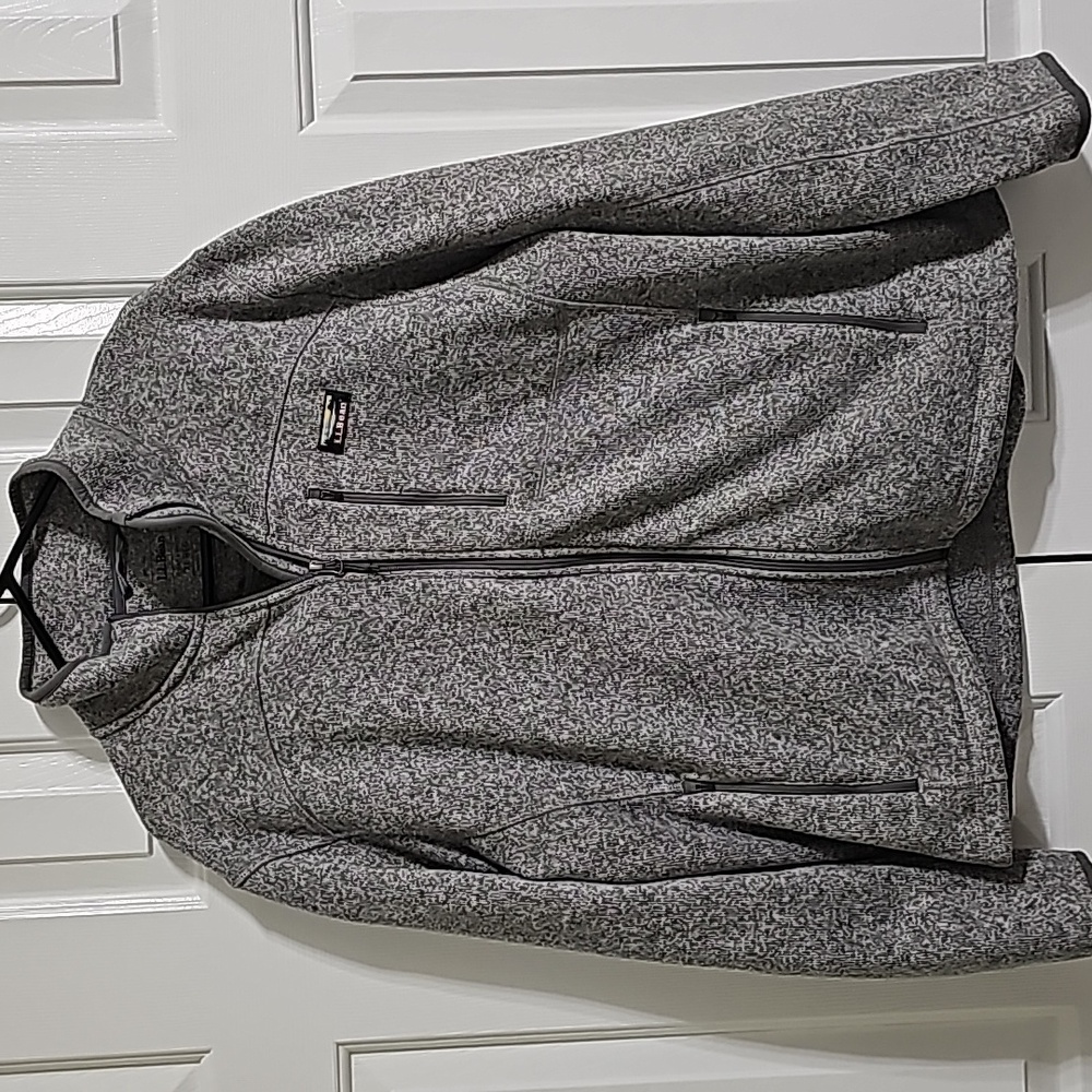 LL Bean slightly fitted size X large reg 100% polyester jacket coat gray - Picture 7 of 7